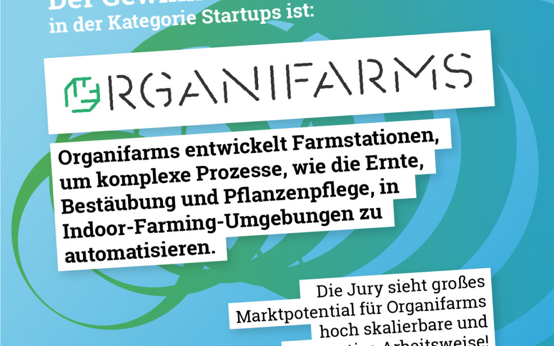 Innovationspreis Moderne Landwirtschaft: Sieger in der Kategorie „Startups“ steht fest